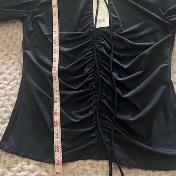 Veronica Beard Roque Top Size 6 Navy - Picture 7 of 8